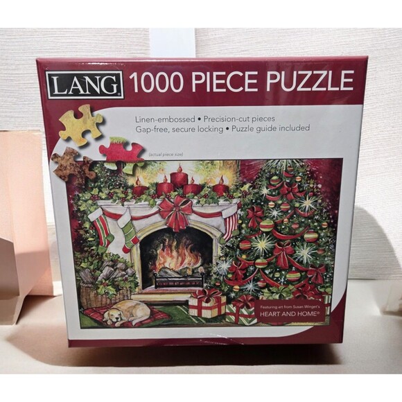NEW Lang Susan Winget Heart And Home CHRISTMAS WARMTH 1000 Piece Puzzle - Picture 1 of 5